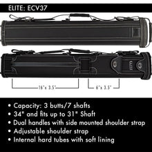 Elite ECV37 Pool Cue Case Black