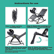 IIPOSAQQ Heavy Duty Zero Chairs | Garden Outdoor Patio Sun Loungers | Folding Reclining Chairs | Lounger Deck Chairs Beach Chairs Home Office Beach Chair