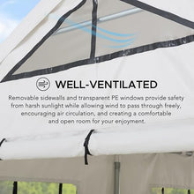 Sunjoy 12x30 ft Party Wedding Tent Heavy Duty Gazebo White
