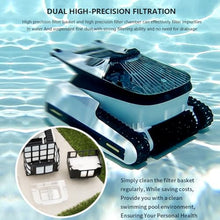 GHRERTX Robotic Pool Cleaner,Cordless Wall Climbing Robotic Pool Vacuum with APP Mode,Can Climb Walls at 90°,Four Cleaning Modes,Smart Navigation Technology,for Swimming Pools