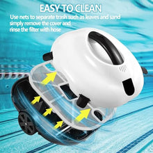 Pool Cleaning Robot, Automatic Robotic Pool Cleaner,for Above and Inground Pools,Powerful Suction Automatic Pool Cleaners, Vacuum Slient Operation Lasts 150 Mins
