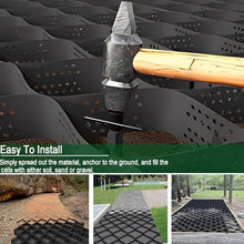 2" Thick Gravel Grid Heavy Duty Ground Stabilization, Permeable Erosion Control for Driveway Walkway Patio Parking Slope Soil Reinforcement Paver System(6x10m(20x33ft))