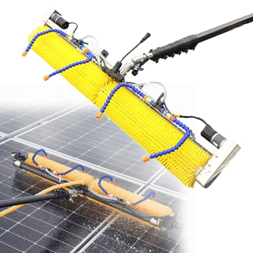 Solar Panel Cleaning Brush with 100cm Roller Brush and 4 8m Telescopic Pole Super Cleaning Power for Outdoor Washing