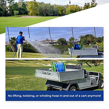 Underhill Heavy-Duty Hose Reel Holder Caddy for Golfing Greens and Sports Fields Green