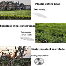 String Trimmer Electric Lawn Mower Small Household Lawn Mower The Best Assistant for Gardens and Farms with Plastic Blade Lithium Battery Charger (42TV/12000ma Battery*1)