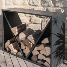 IEDFHJU Firewood Rack Firewood Rack Outdoor Steel Fireplace Storage Log Decorative Indoor/Outdoor Wood Holder
