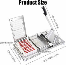 DFTWJMA Stainless Steel Kebab Maker - Manual Mutton Skewers Machine with 10 Holes, Easy Barbecue Tool for Perfects Grilling & Outdoor Cooking