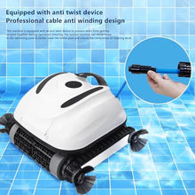 YHJLZNA Automatic Pool Cleaner,Pool Cleaning Robot with Wall Climbing,Cordless Robotic Pool Vacuum,Suitable for Walls and Floors of 6458 Square Feet Pool