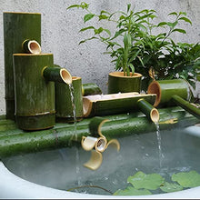 GenSDH Japanese Bamboo Water Feature Statue, Japanese Garden Decoration,Split-Resistant Bamboo Ornaments,Indoor Outdoor Fountain,Outdoor Water Fountain, 60Cm/23.6In,90cm/35.4in
