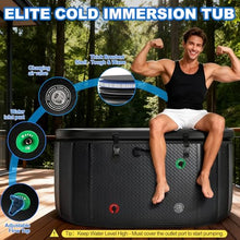 Cold Plunge Tub, 248 Gallon, 1 Horsepower, Heavy-Duty Ice Bath Tub for Athletes with Hot & Cold, Portable Inflatable Plunge Chiller with Water Treatment Kit, Immersion Therapy, WiFi (Black, 1 Set)