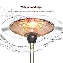 Patio Heater Outdoor Electric Heater Freestanding with Tip Over Protection Radiator Silent Indoor Outdoor Garden 3000W Outdoor Heater Fast Heating-G (Remote Control/3000W) 210x74cm(82x29in) (210x74cm