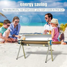 Portable Solar Oven Grill, Compact Parabolic Design for Easy Camping, Hiking, RV Cooking, High-Efficiency Solar Stove Kit