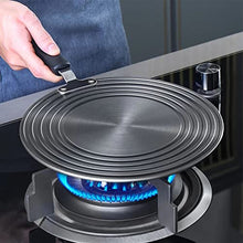 YMGSCC Thawing Plate Heat Diffuser for Gas Stove Non Slip Pot Protection Aluminum Alloy Round Thawing Plate with Handle(24cm 9.45inch)