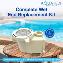AppaeTech Industries Complete Wet End Replacement Compatible with Pentair Whisperflo and Intelliflo Pool Pumps 0.5-2HP(357149). Compatible with 56Y Square Flange Motors.