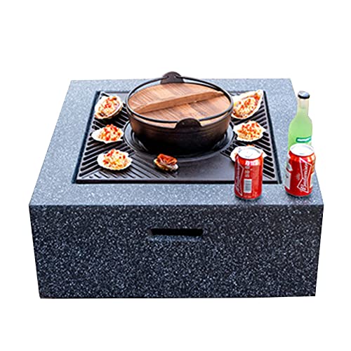 SLGGPJBU Fire Pit Outdoor fire Pit, Wood Burning fire Pit in Villa Courtyard, Home Terrace Barbecue Fireplace Set