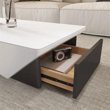 Side End Table Modern Minimalist Coffee and Side Table Set for Living Room, Small Space Design with Drawer, Stylish and Functional Furniture for Home Use Accent Coffee Table for Living Room Bedroom Of