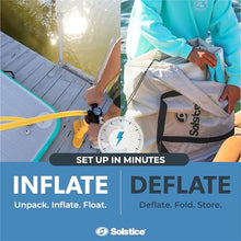 Solstice Inflatable Luxe Tract Dock Gray 10'x8'