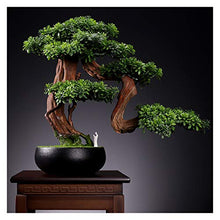 Indoor Simulation Welcome Pine Bonsai Green Plant Potted Hotel Fake Tree Landscape Plant Corridor Decoration Decoration Gift House Plant (Color : C)