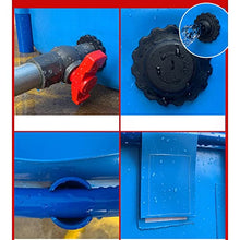Pool Above Ground, Circular Thickening Pool Large Collapsible with Metal Bracket Children's Pool Fish Tank for Rain Barrel Water Collector, (Color : Blue, Size : 1.2x0.6m)