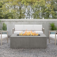 BBQGuys Signature Estes 60-Inch Rectangle Propane Fire Table - Flint - 142LP-FLNT
