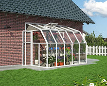 Palram Canopia Rion Sun Room Lean-to Greenhouse DIY Kit 6x10 Ft White