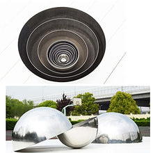 RT-OSXE Reflective Garden Gazing Balls, 10pcs Stainless Steel Mirror Hollow Polished Globe, Outdoor Indoor Garden Decoration Hemisphere for Christmas Party Wedding
