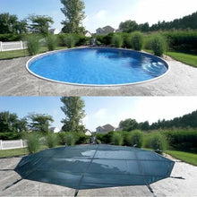 CHZDPP Customizable Large In-Ground Swimming Pools Cover, 8/12/16/20/24/28/32/36/40 ft Thicken Round Pool Covers for Winter, with Installation Hardware(38ft/1158cm)