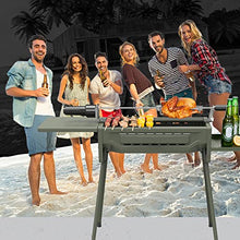 JKSVTF Outdoor Folding Portable BBQ Grill Home Barbecue Grill Two-Way Fully Automatic Electric Fork Camping Charcoal Barbecue