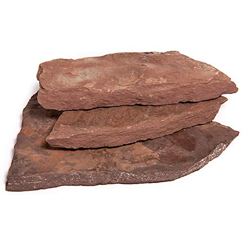 Landscape Patio Flagstone | 2000 Pounds | Natural Rock Pathway Stepping Stone Slabs for Gardens, Terrariums, Landscape Design, Driveway Pavers and Walkway Steppers (Arizona Chocolate)