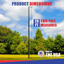 Super Tough 20ft Heavy Duty USA-Made Bronze Anodized Aluminum Flagpole