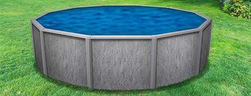 Generic Above Ground Swimming Pool 24-Foot Round Southport GLX | 52-Inch Wall Height | Blue, Grey