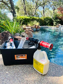 FireFighter1 Fire Hose for Pool Pumps 100' with Installation Kit