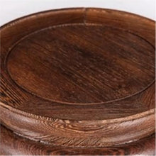 OREKPOT Pcs Plants Saucers Ornament Base Round Solid Wood Vase Buddha Statue Fish Tank Flower Pot Wooden Flower Stand Tray Rack Living Room Plant Pot Saucers,