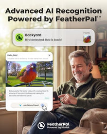 Solar Bird Feeder with Camera, 4K Auto Focus, Kiwibit Bird Feeder 2 Pro