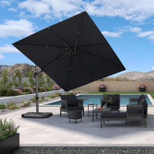 OROTLECT 108×144“ Rectangular Swivel Left-right Tilt Cantilever Gray Umbrella with 360-degree Rotation