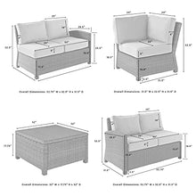 Crosley Furniture Bradenton 4-Piece Sectional Sofa Set