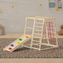 ATT Toddlers Indoor Wooden Climber Playset 6-in-1 Playground