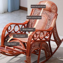 Large Outdoor Rattan Lounge Armchair, Retractable Foot Pedals, Suitable for Outdoor Garden Balconies, with Coffee Table(Red,160 * 100 * 68cm)