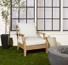 Sorra Home Boucle Snow Outdoor Knife Edge Deep Seating Pillow Set 30 in W x 27 in D x 5 in H Cushion, White 9 Pound