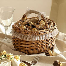 Storage Basket,Picnic Creative Wicker with Hand Woven Seagrass Hamper for Camping and Outdoor Party