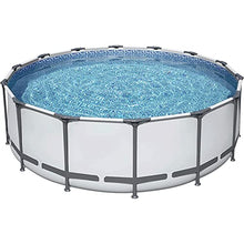 Paddling Pool Family Swimming Pool, Round Pipe Rack Pool with Filter Pump ＆ Filter Element, Backyard Pool Summer Water Games Center Inflatable Swimming Pool