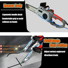 5800W/6500W Electric Concrete Wall Cutter, Handheld Chainsaw with Water Cooling, Dust Suppression, Ideal for Cutting Granite & Reinforced Concrete, Includes 2 Guide Bars