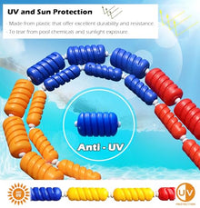 Swimming Pool Safety Rope with Floats, Pool Lane Divider Lines/ Floating Swim Pools Ropes 82 64 46 30 8 4 FT Long Buoy Cords for Indoor Outdoor Competition Centres, Bright Sturdy ( Color : Width 11Cm