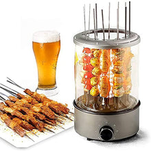 MNSRRN Electric Barbecue Skewer, Household Automatic Rotating Indoor Smokeless Electric Grill, 12 Skewers Automatic Rotating Grill, Timing Control