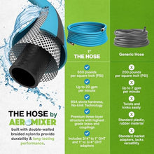 Aeromixer THE HOSE 1 Inch Garden Hose 100 Ft All-In-One Watering Kit