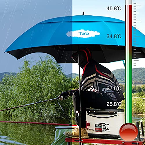 BEYSG Large Fishing Umbrella Parasol Grön