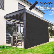Sunblock Shade Cloth,90% Blocking Sun Shade Cloth with Grommets Mesh Tarp Black Multiple Sizes(20x24 FT)