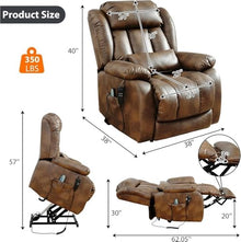 UOPYNE Dual Motor Power Lift Recliner Chair for Seniors, Ocher