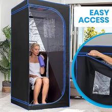 Etsuosy Portable Steam Sauna, Personal Full Body Sauna Spa with Remote Control, Indoor Sauna Room with Folding Chair, Foldable Home Sauna Tent Kit