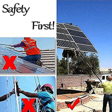 SHENGSHIYU Telescopic Rod-Type Photovoltaic Panel Cleaning Brush Can Spray Water Through The Water Brush Flow-Through Scrubber with Adjustable Handle, Red,24FT
